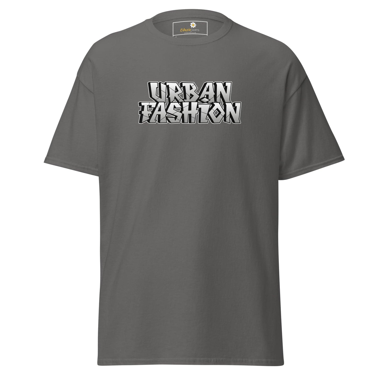 Gray T-shirt with Urban Fashion text from T-SHIRT DESIGN TEE for Men and Women