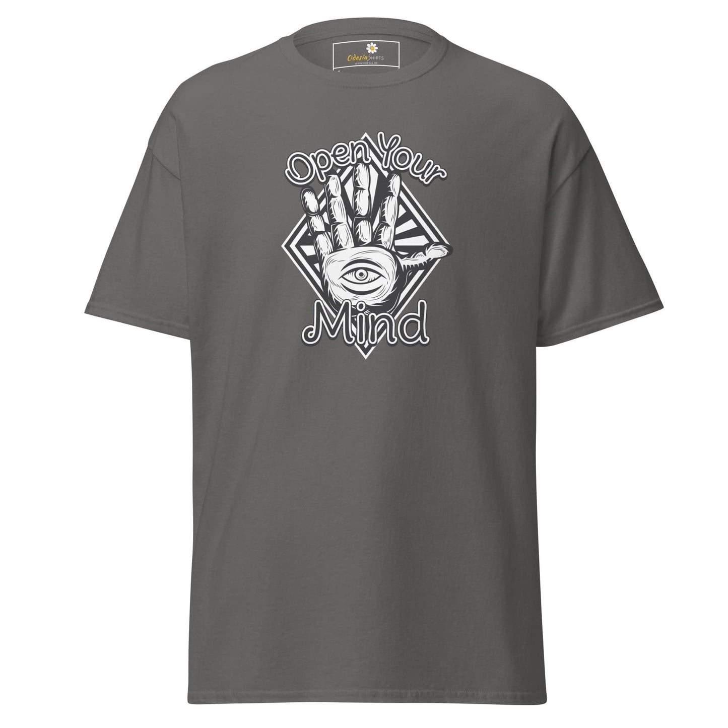 Unisex classic t-shirt - MYSTIC OPEN YOUR MIND - REGULAR - Charcoal / S