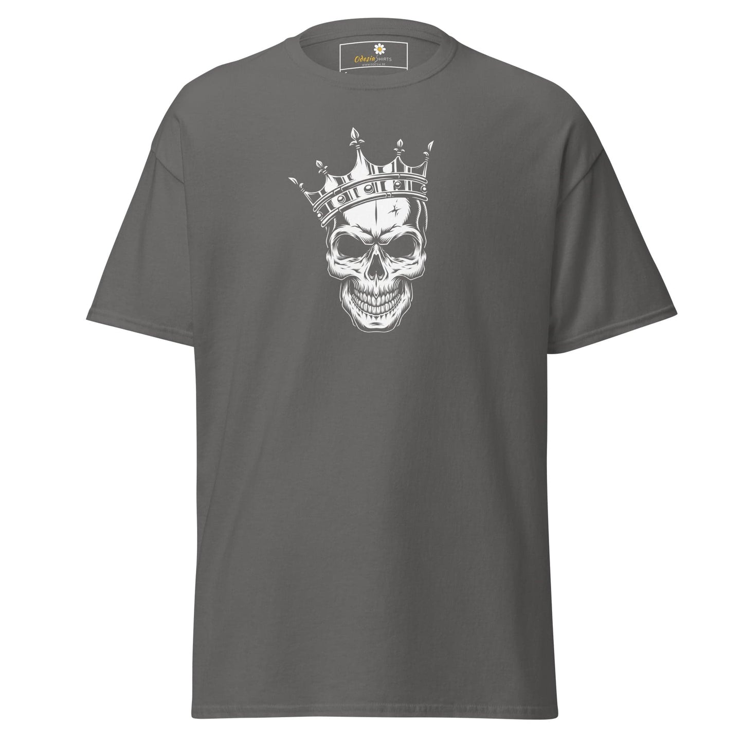 Unisex classic t-shirt - SKULL KING - REGULAR - Charcoal / S