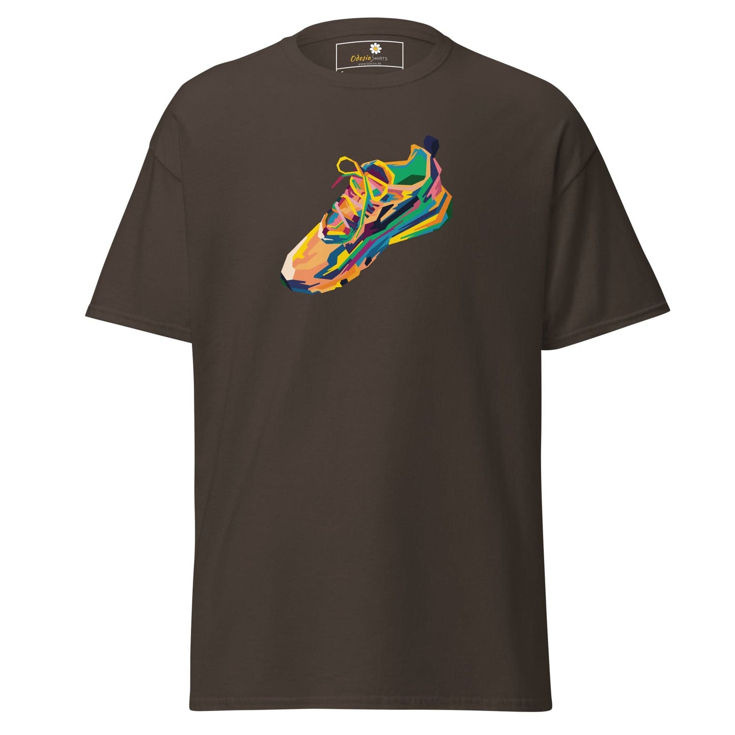 Unisex classic t-shirt - MISC SNEAKER SHOE - REGULAR - Dark Chocolate / S