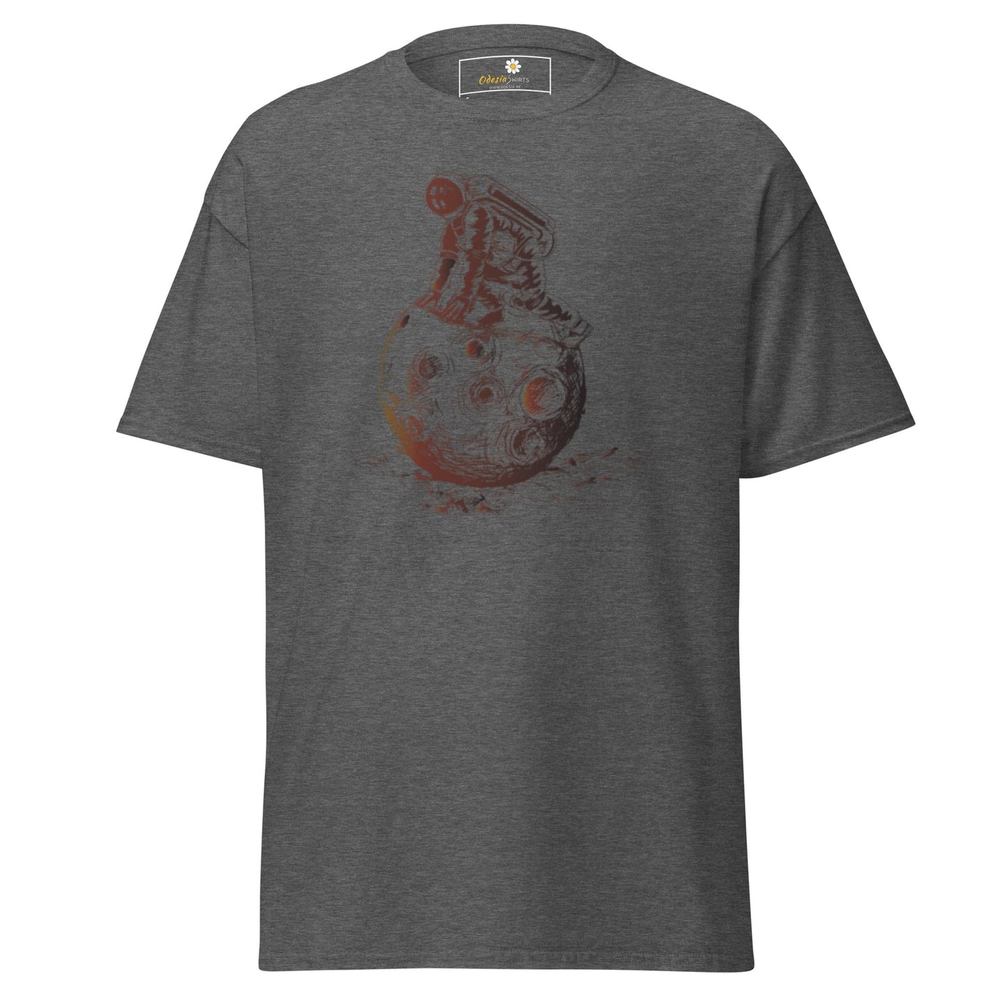 Unisex classic t-shirt - ASTRONAUT PLAYING SPACE - REGULAR - Dark Heather / S