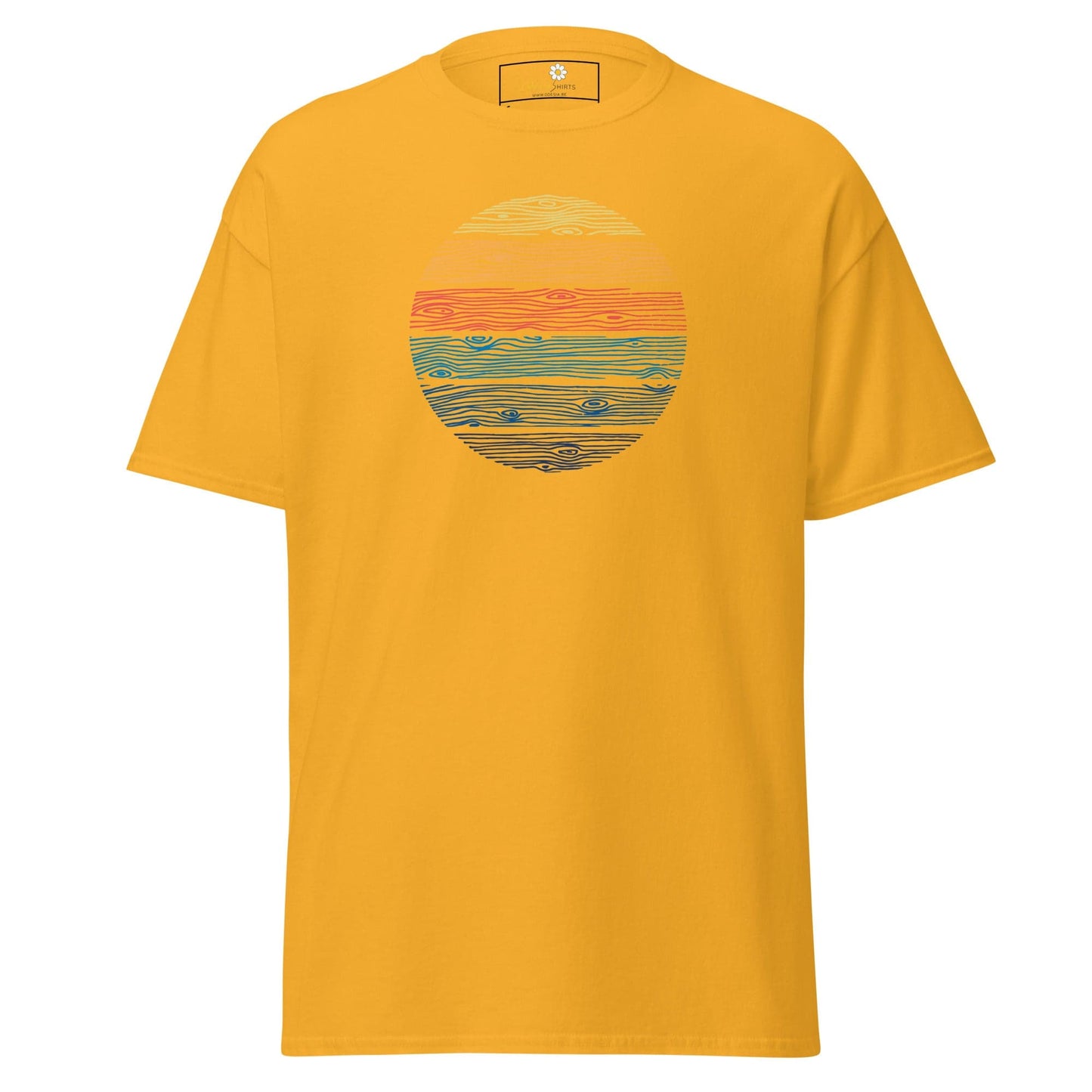 Unisex classic t-shirt - MISC COLOR CIRCLE - REGULAR - Gold / S