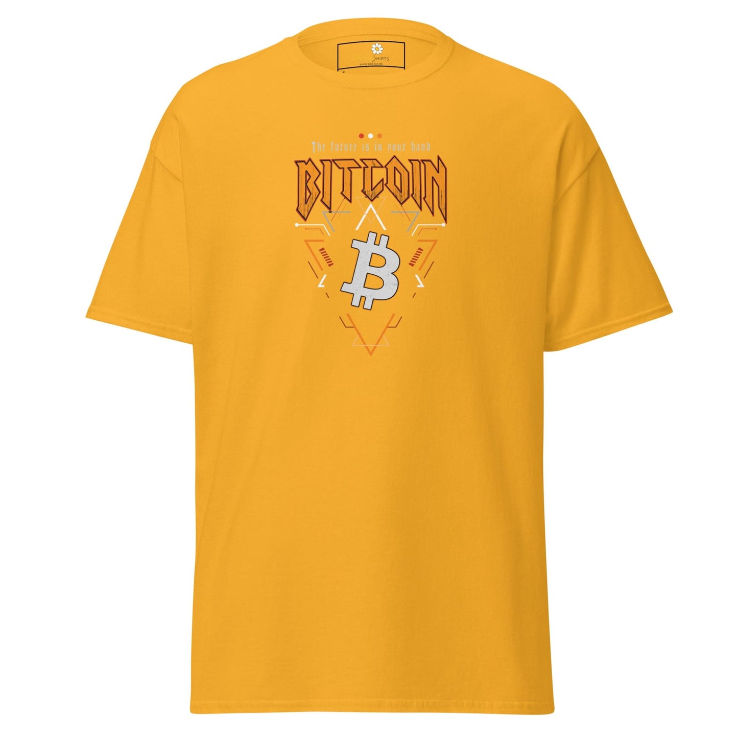 Unisex classic t-shirt - MISC BITCOIN YOUR FUTURE - REGULAR - Gold / S