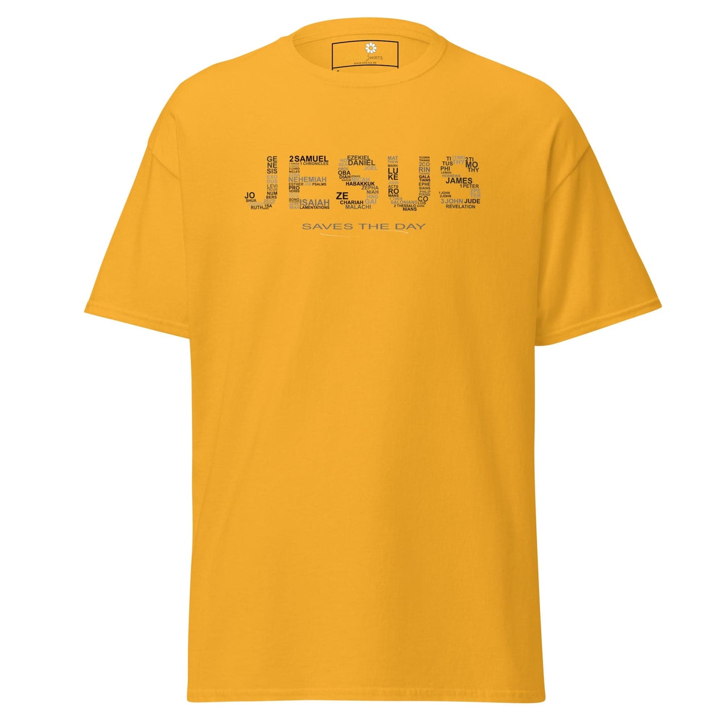 Unisex classic t-shirt - SPIRITUAL JESUS SAVES DAY - REGULAR - Gold / S