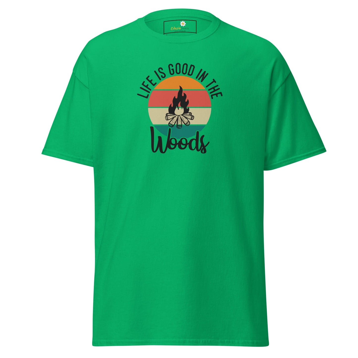 Unisex classic t-shirt - ADVENTURE LIFE GOOD IN WOODS - REGULAR - Irish Green / S