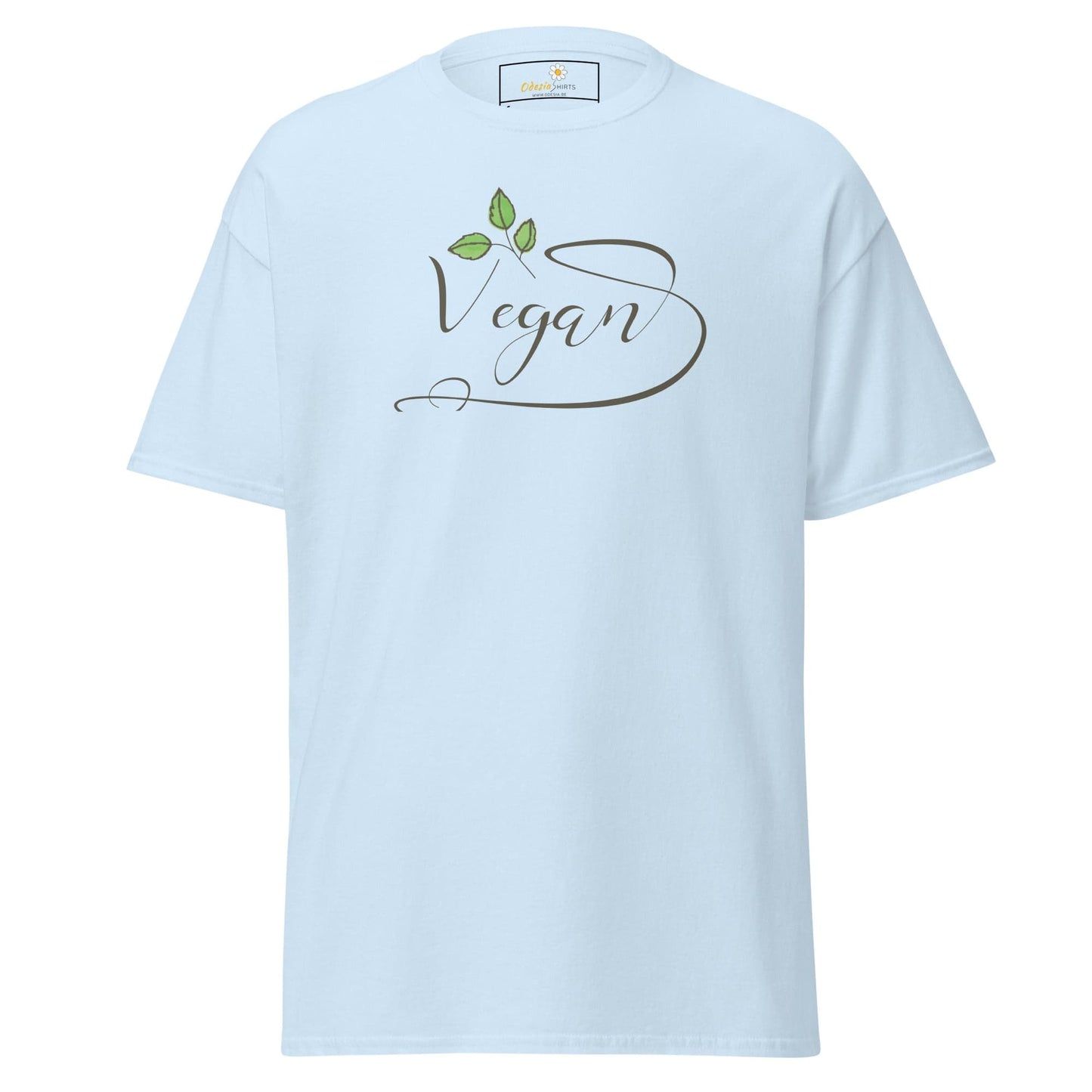Unisex classic t-shirt - VEGAN GLORY - REGULAR - Light Blue / S