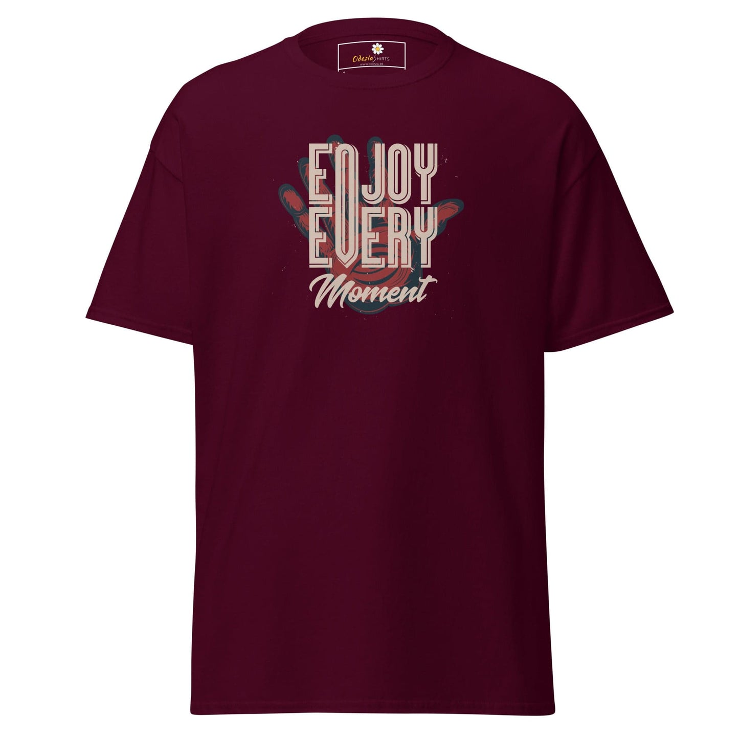 Unisex classic t-shirt - FANTASY ENJOY EVERY MOMENT - REGULAR - Maroon / S