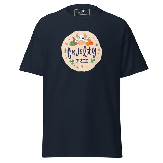 Unisex classic t-shirt - VEGAN CRUELTY FREE - REGULAR - Navy / S