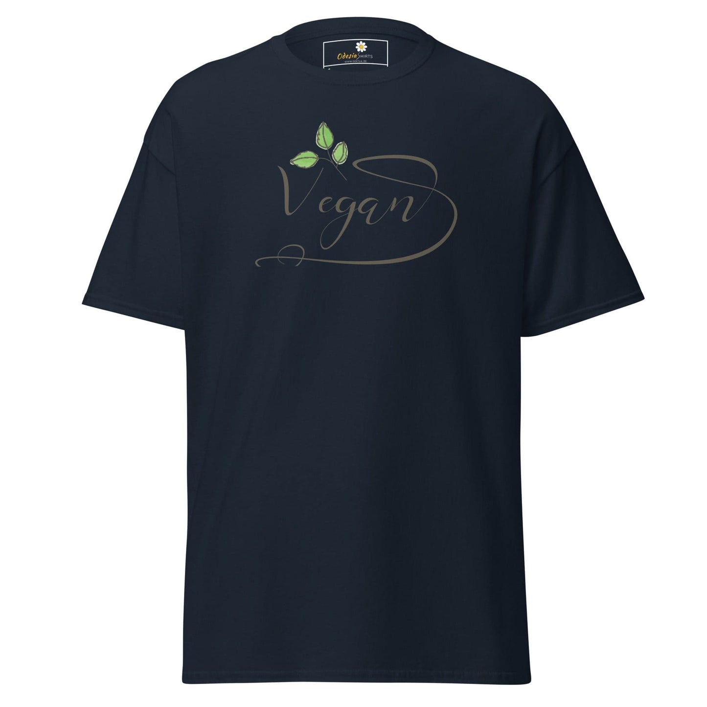 Unisex classic t-shirt - VEGAN GLORY - REGULAR - Navy / S