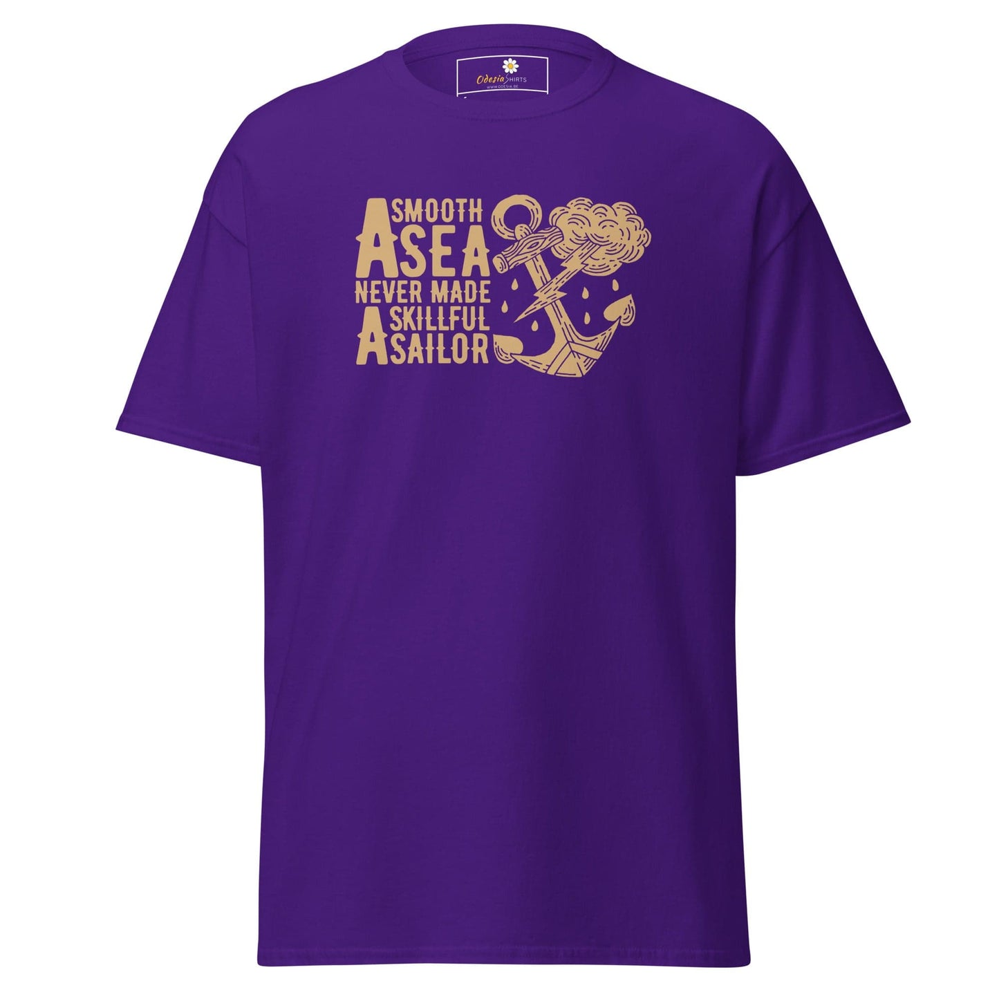 Unisex classic t-shirt - SEALIFE SMOOTH SEA MADE SAILOR - REGULAR - Purple / S