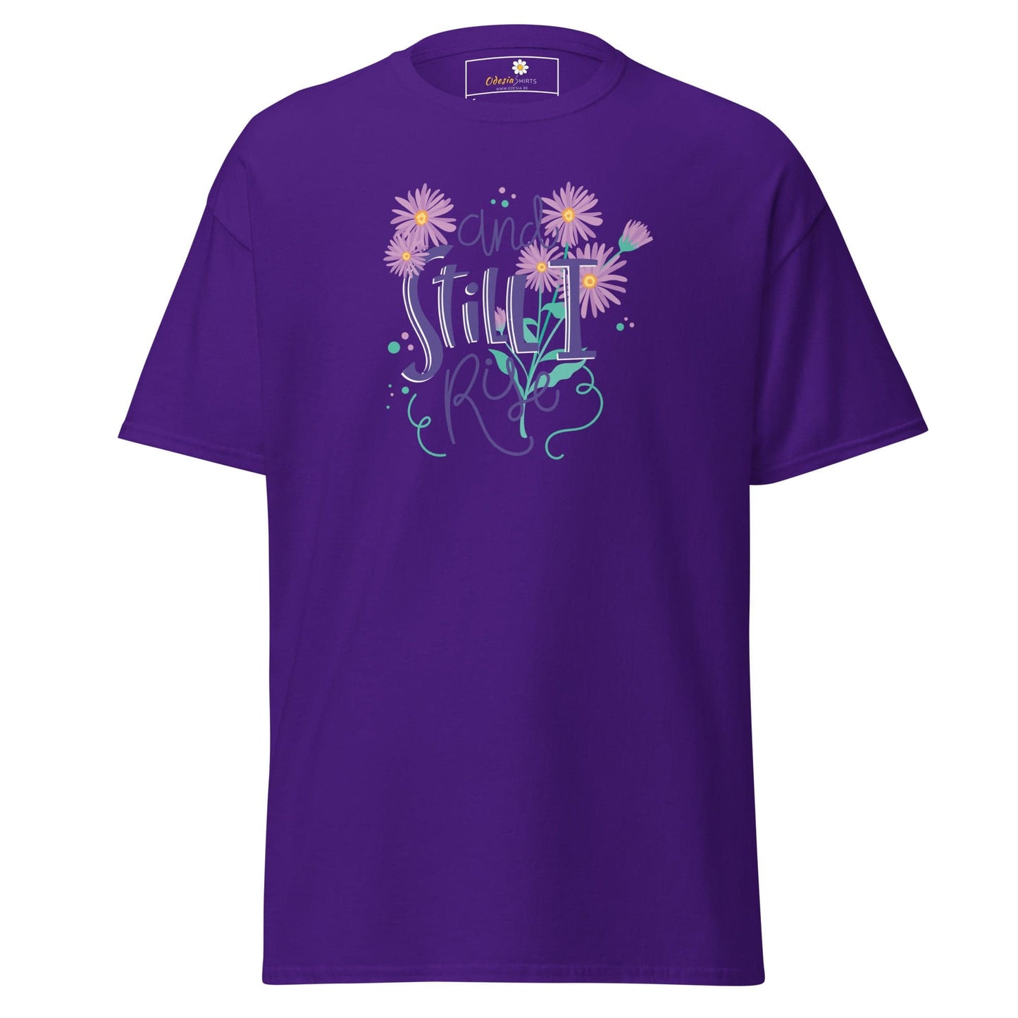 Unisex classic t-shirt - POSITIVE AND STILL I GROW - REGULAR - Purple / S