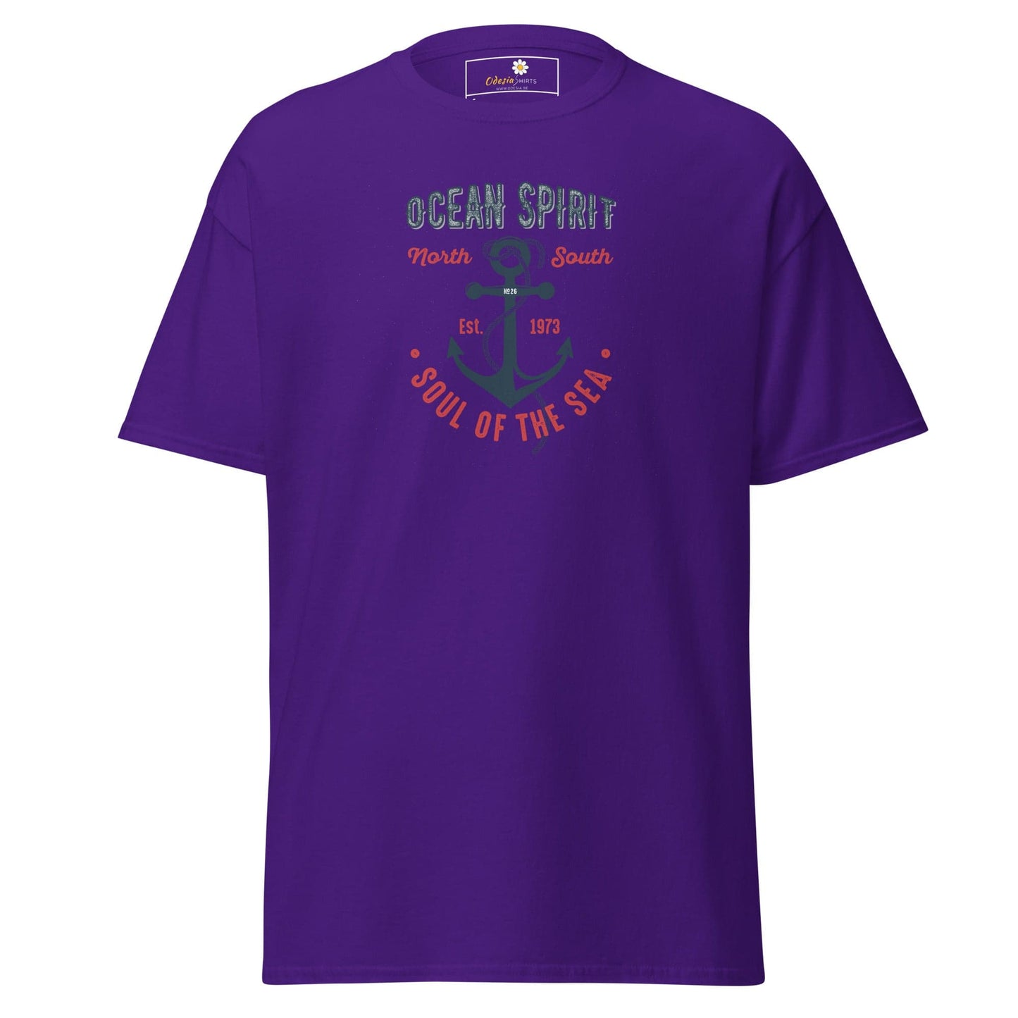 Unisex classic t-shirt - SEALIFE OCEAN SPIRIT SOUL OF SEA - REGULAR - Purple / S