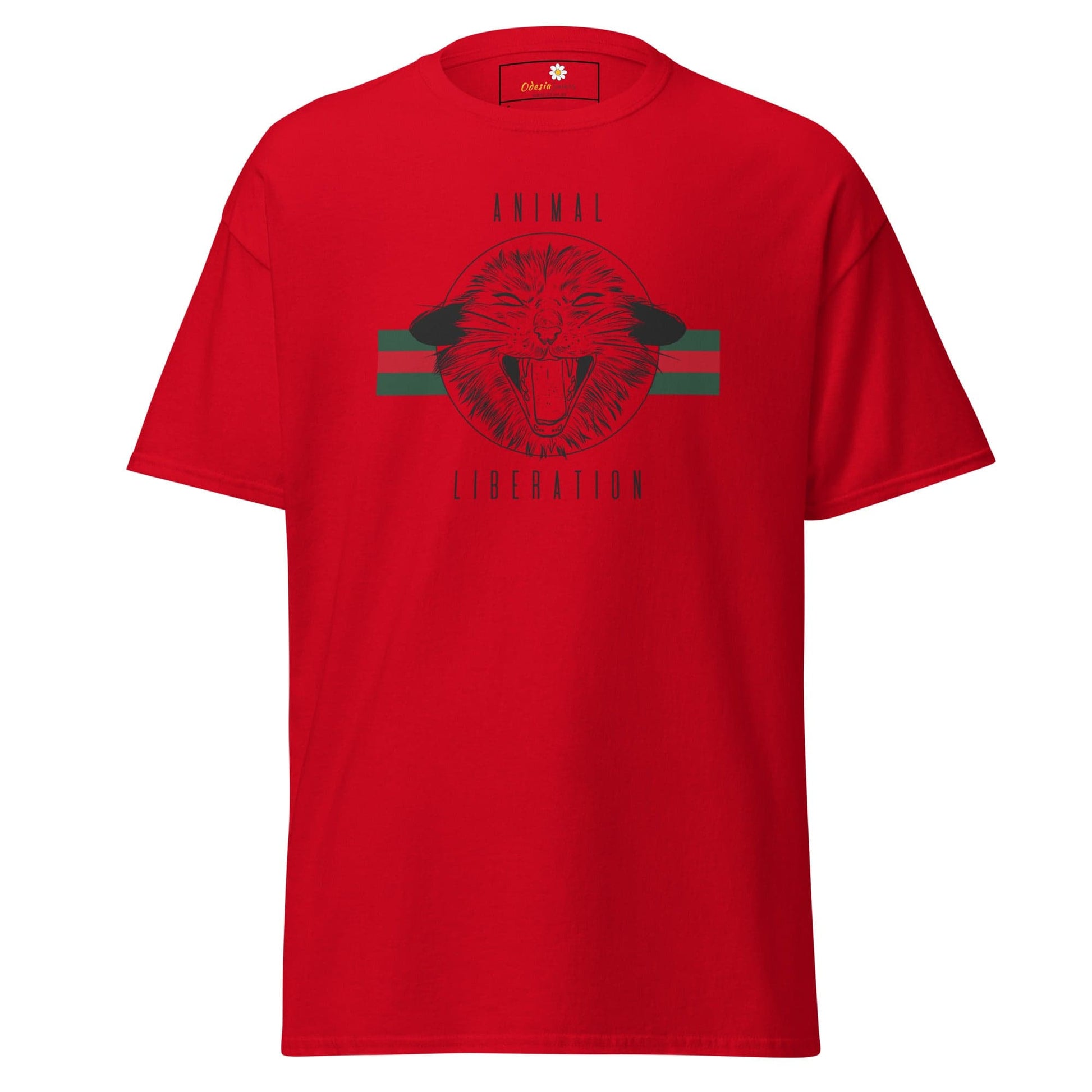 Unisex classic t-shirt - VEGAN ANIMAL LIBERATION - REGULAR - Red / S