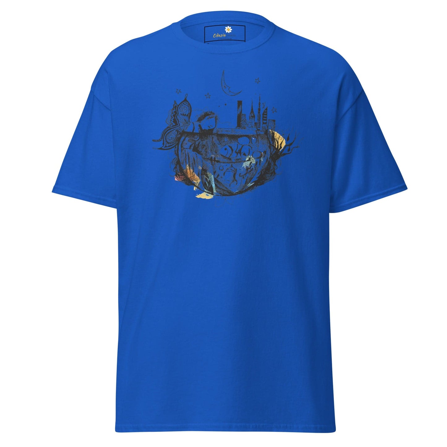 Unisex classic t-shirt - FANTASY GIRL FISHBOWL - REGULAR - Royal / S