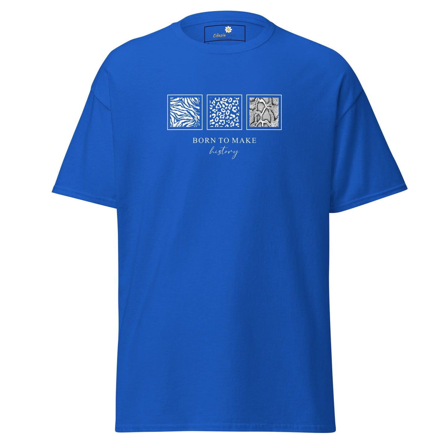Unisex classic t-shirt - MISC BORN TO MAKE HISTORY - Royal / S