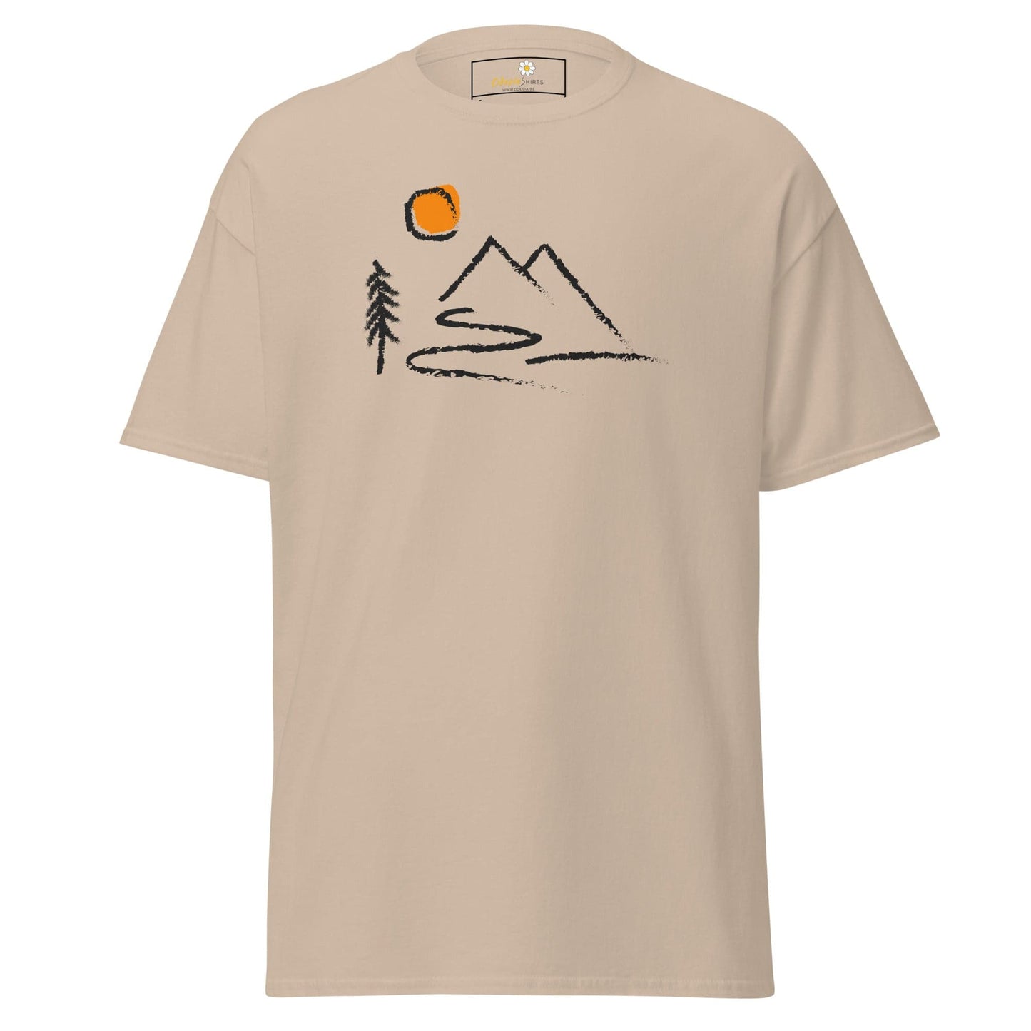 Unisex classic t-shirt - ADVENTURE OUTDOORS FUN - REGULAR - Sand / S
