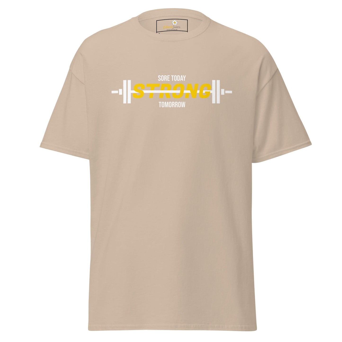 Unisex classic t-shirt - SPORT SORE TODAY - REGULAR - Sand / S