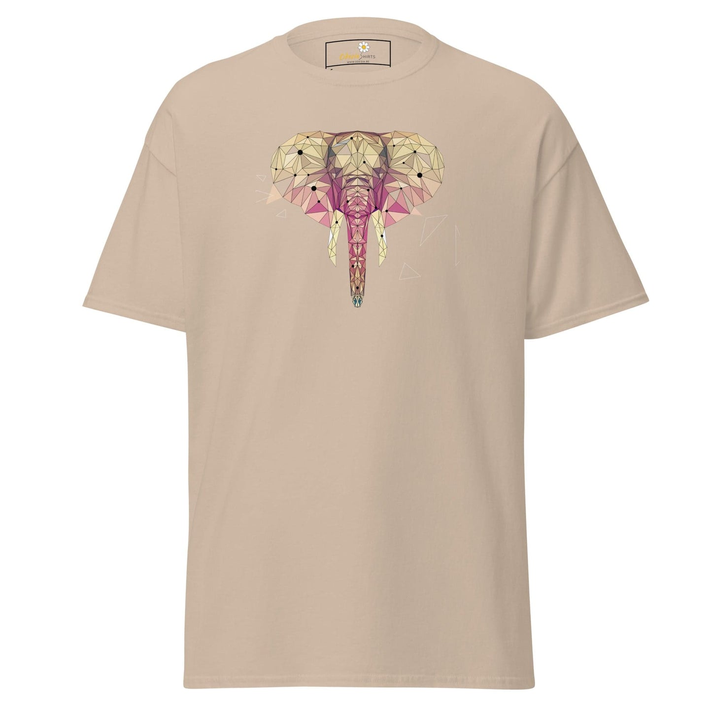 Unisex classic t-shirt - ABSTRACT WILD LIFE ELEPHANT - REGULAR - Sand / S