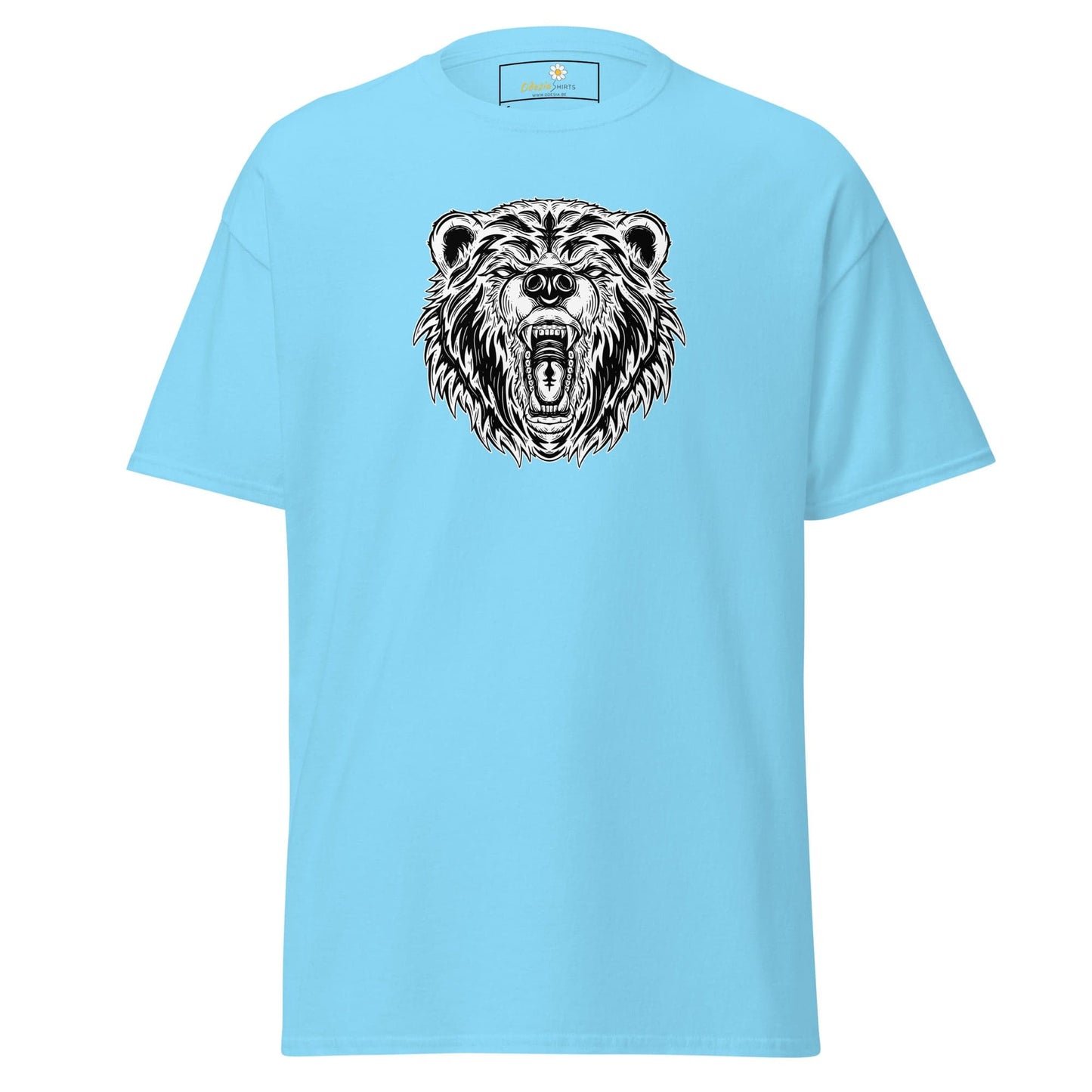 Unisex classic t-shirt - WILD LIFE BEAR - REGULAR - Sky / S
