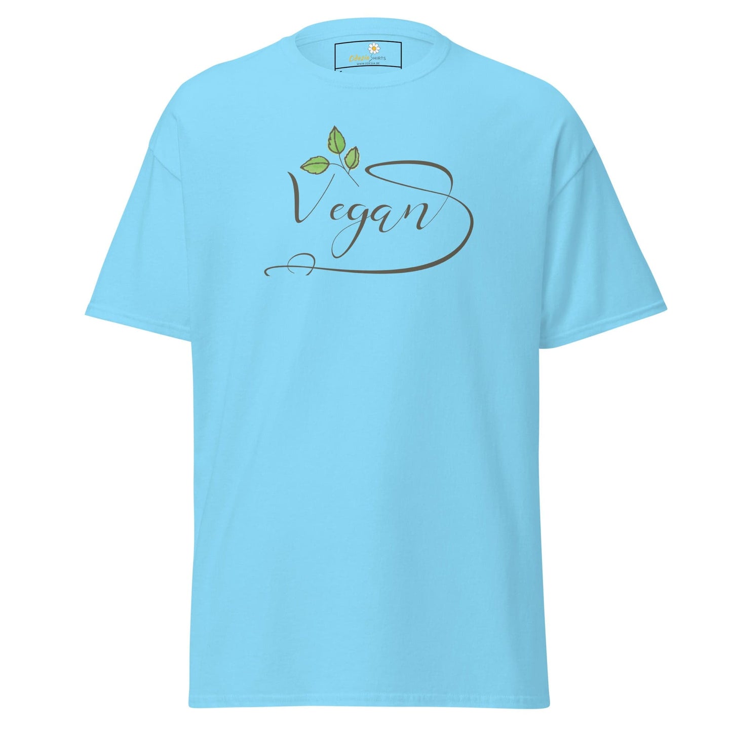 Unisex classic t-shirt - VEGAN GLORY - REGULAR - Sky / S