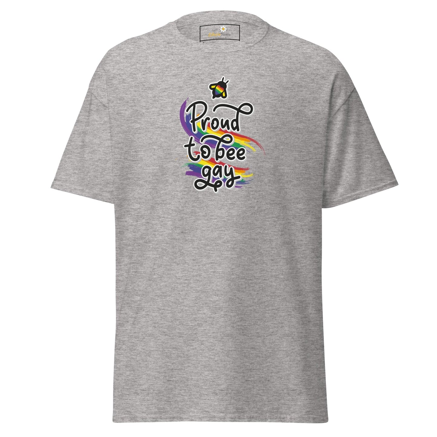 Unisex classic t-shirt - LGBTQ PROUD BEE GAY - REGULAR - Sport Grey / S