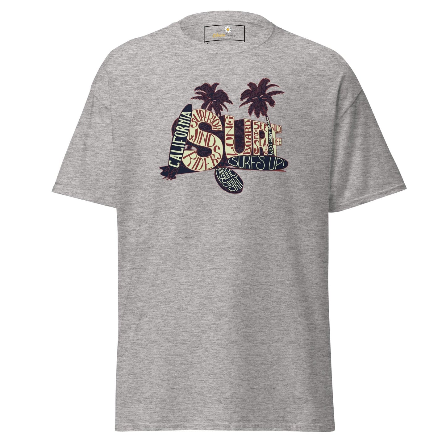 Unisex classic t-shirt - SUMMER SURF CALIFORNIA - REGULAR - Sport Grey / S