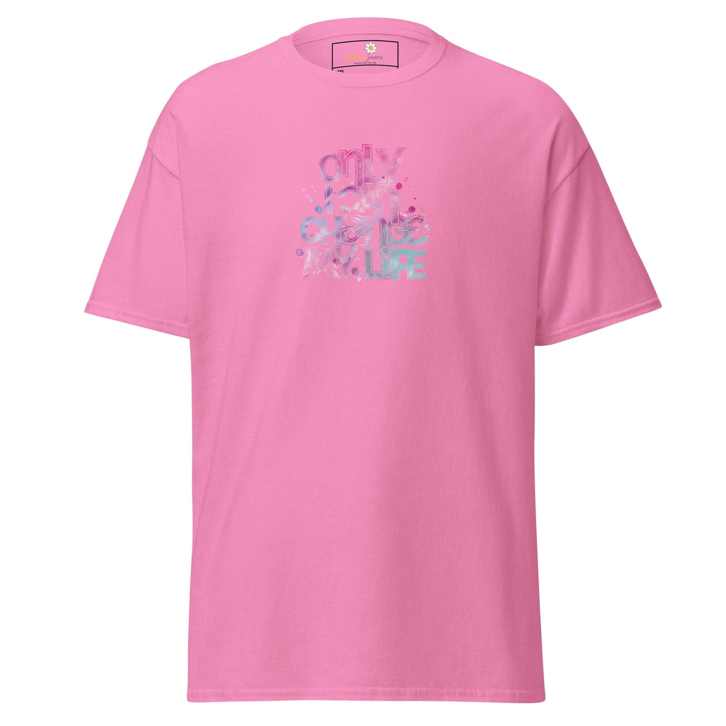 Pink T-shirt with graphic design for Men and Women in 2XL to 5XL sizes